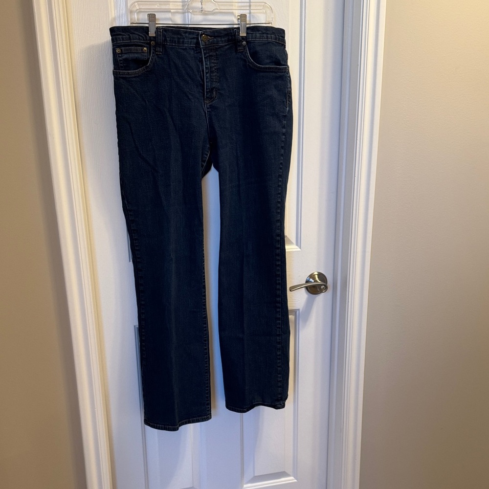 Lauren Ralph Lauren Dark Indigo Straight Leg Jeans